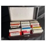 Vintage Cassette Tape Collection in Case (Lot of 12)