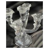 Lenox Crystal Candelabras & Assorted Taper Candles Mixed Lot