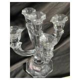 Lenox Crystal Candelabras & Assorted Taper Candles Mixed Lot