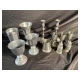 Vintage Pewter Chalices, Goblets & Shakers (Lot of 13)