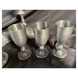 Vintage Pewter Chalices, Goblets & Shakers (Lot of 13)