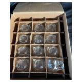 Clear Pressed Glass Mugs (Lot of 12)