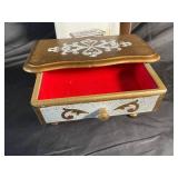 Musical Wooden Jewelry Box with Original Box