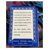 Amana Woolens 100% Wool Throw Blanket