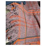 Assorted Throw Blankets & Knit Wraps (Lot of 4)