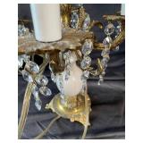 Ornate Electric Crystal Candelabra Set (Lot of 4)
