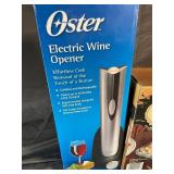 Oster Electric Wine Opener & Cobble Creek Serving/Baking Dish With Wire Holder (Lot of 2)