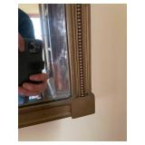 Ornate Wall Mirror with Decorative Scenic Panel