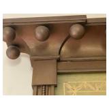 Ornate Wall Mirror with Decorative Scenic Panel