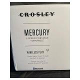 Crosley Mercury 3-Speed Portable Turntable with Bluetooth Wireless Play