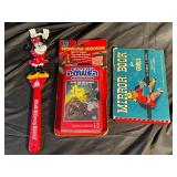 Captain Power Raid on Volcania VHS, Mirror Book for Girls & Minnie Mouse Wand (Lot of 3)