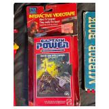 Captain Power Raid on Volcania VHS, Mirror Book for Girls & Minnie Mouse Wand (Lot of 3)