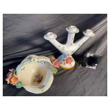 Norleans & Japan Ceramic Candle Holders (Lot of 3)