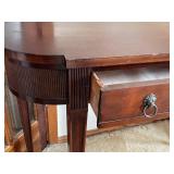 Wood Console Table with Drawer
