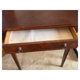 Wood Console Table with Drawer