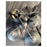 4-Light Hanging Chandelier Fixture with Chain