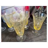 Butterfly-Decorated Glass Stemware Assortment in Gift Box (Lot of 9)