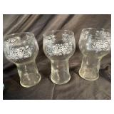Pepsi-Cola Glasses & Color Stemware (Lot of 9)