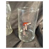 Pepsi-Cola Glasses & Color Stemware (Lot of 9)