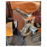 Kodak Vintage Movie Camera with Leather Case & Filters