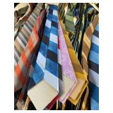 Assorted Neckties with cardboard backing in Box approx 70 ties