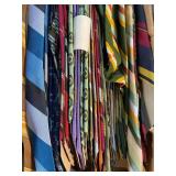 Assorted Neckties with cardboard backing in Box approx 70 ties