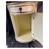 Hand-Painted Floral Accent Cabinet