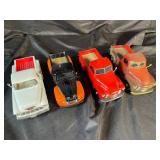 Vintage Die-Cast Pickup Truck Assortment (Lot of 4)