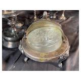 Abington Silverplate Stemware & Covered Dish (Lot of 9)