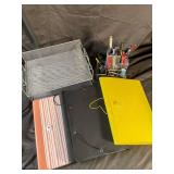 Mesh Desktop Organizer with Assorted Pens & Accessories