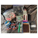 Mixed Lot of Craft & Office Supplies, Pens, Tape & Clips