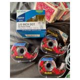 Mixed Lot of Craft & Office Supplies, Pens, Tape & Clips