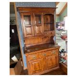 Young Hinkle Oak Hutch Cabinet