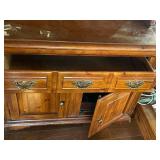Young Hinkle Oak Hutch Cabinet
