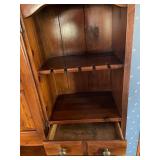 Young Hinkle Oak Hutch Cabinet