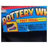 NSI Pottery Wheel Workshop Motorized Foot Pedal Set with Instructions
