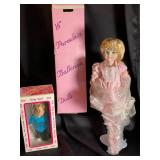 Shirley Temple Doll & 16" Porcelain Ballerina Doll (Lot of 2)