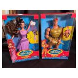 Disney Hercules Megara & Golden Glow Hercules Doll Set (Lot of 2)