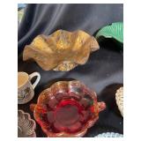 Mixed Decorative Glass, Ceramic & Metal Dish Lot (Lot of 18)