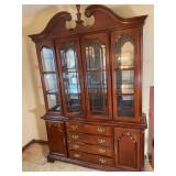Traditional Wood China Cabinet Hutch