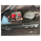 Panasonic DMR-EZ47V VHS/DVD Recorder with DH-1000 Camera & Case