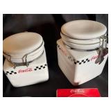 Coca-Cola Kitchen Decor Set with Electric Can Cooler & Coasters (Lot of 5)