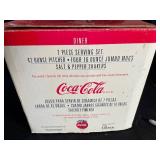 Coca-Cola Diner 7-Piece Stoneware Serving Set in Box