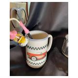 Vintage Diner Sign, Pep Boys Mug, Pontiac Tin & Truck (Lot of 5)