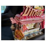 Coca-Cola Diner Cookie Jar, Bottle Carrier & Camera Tin (Lot of 4)