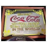 Coca-Cola Memorabilia Mixed Lot of 6 Signs, Trays & Apparel