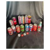 Vintage Coca-Cola, Pepsi & Surge Soda Can Collection (Lot of 17)