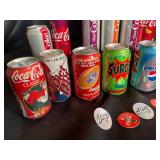 Vintage Coca-Cola, Pepsi & Surge Soda Can Collection (Lot of 17)