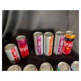 Vintage Coca-Cola, Pepsi & Surge Soda Can Collection (Lot of 17)