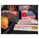 Coca-Cola Collectible Lot of 6 with Tin Boxes, Puzzle & Pillow